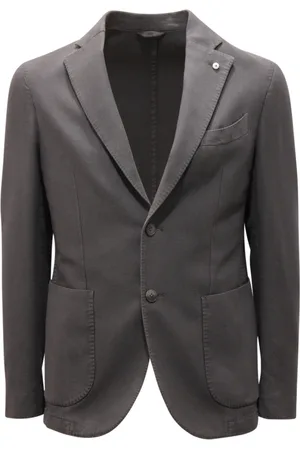 L.B.M. 1911 Kurtki, Mężczyzna, Szary, M, Kurtka Slim Fit w Stylowym Designie