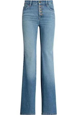 Ralph Lauren Jeansy, Kobieta, Niebieski, S, Bawełna, Jeansyy z szerokimi nogawkami
