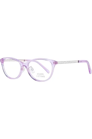 Swarovski Akcesoria, Kobieta, Fioletowy, ONE SIZE, Fioletowe Okulary Optyczne Cat Eye
