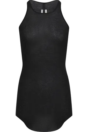 Rick Owens Koszulki, Mężczyzna, Czarny, L, Czarna Odzież Wierzchnia Nowoczesny Styl