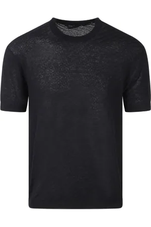 LOW BRAND Koszulki, Mężczyzna, Czarny, S, Czarne T-shirty i Pola Jacquardowe