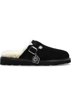 Kenzo Buty, Kobieta, Czarny, 38 EU, Skóra, Klapki Matto