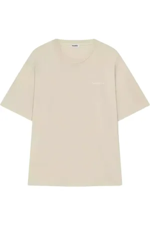Nanushka Koszulki, Kobieta, Beżowy, S, Beżowy Bawełniany T-shirt Reece