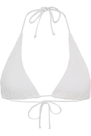 Bond Eye Stroje kąpielowe, Kobieta, Biały, ONE SIZE, Biały Eco Bikini Top