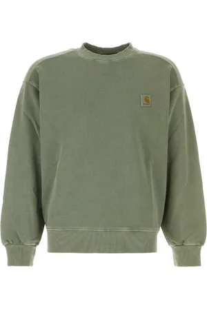Carhartt Bluzy, Mężczyzna, Zielony, M, Sage Nelson Sweatshirt