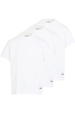 Jil Sander Koszulki, Mężczyzna, Biały, S, Bawełna, 3-Pak Koszulek T-Shirt