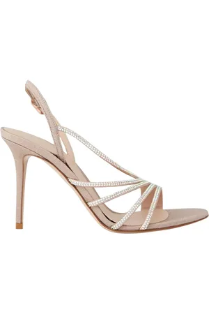 LE SILLA Buty, Kobieta, Beżowy, 39 EU, Sandały z kryształami Scarlet Divina