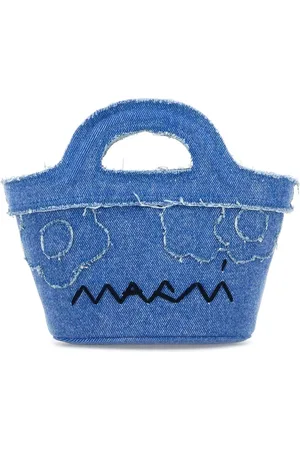 Marni Torebki, Kobieta, Niebieski, ONE SIZE, Denim, Torebka Tropicalia z dżinsu