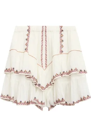 Isabel Marant Szorty, Kobieta, Biały, L, Ecru/Ochre Jocadia Shorts