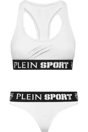 Philipp Plein Bielizna, Kobieta, Biały, S, Bawełna, Biały komplet bielizny z logo