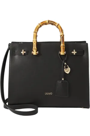 Liu Jo Torebki, Kobieta, Czarny, ONE SIZE, Torba tote z eko-skóry z logo