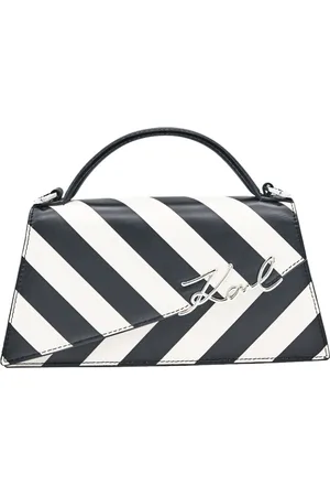 Karl Lagerfeld Torebki, Kobieta, Wielobarwność, ONE SIZE, Skóra, K/Signature Stripe Slim Crossbody