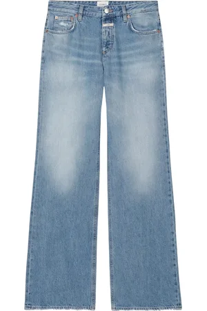 Closed Jeansy, Kobieta, Niebieski, W28, Stone Washed Regular Fit Straight Leg Jeansy