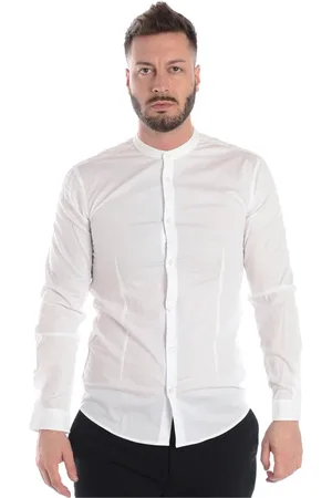 D.A. Daniele Alessandrini Koszule, Mężczyzna, Biały, 2XL, Slim Fit Koszula