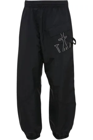 J.W.Anderson Spodnie, Kobieta, Czarny, S, Urbanistyczne Stylowe Twisted Joggers