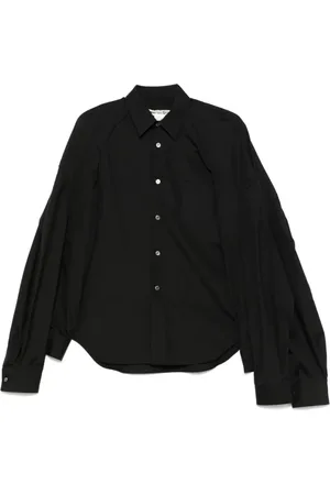 Comme des Garçons Bluzki, Kobieta, Czarny, M, Czysta Koszula Poplinowa