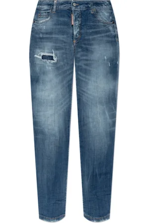 Dsquared2 Jeansy, Kobieta, Niebieski, XS, Bawełna, Jeansyy Jennifer z Średnim Stanem