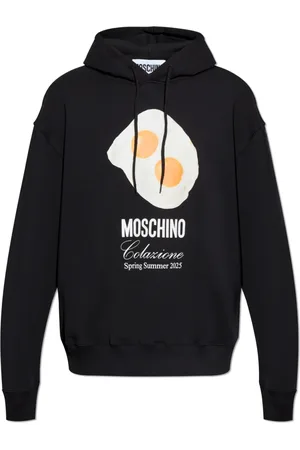 Moschino Bluzy, Mężczyzna, Czarny, L, Bluza z kapturem
