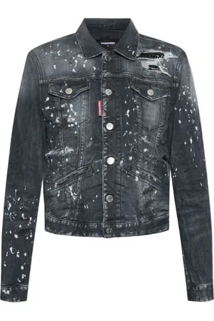 Dsquared2 Kurtki, Kobieta, Czarny, 2XS, Włoskie Kurtki dla Mężczyzn
