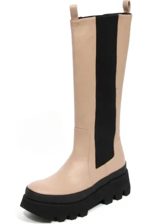 Paloma Barceló Buty, Kobieta, Beżowy, 36 EU, Bibi Skórzane buty w Mauve