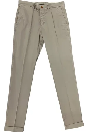 HARMONT&BLAINE Spodnie, Mężczyzna, Beżowy, S, Spodnie chino slim fit w beżu z elastanu - Włochy, 46