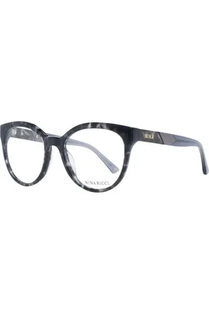 Nina Ricci Akcesoria, Kobieta, Szary, ONE SIZE, Szare Okulary Optyczne w Stylu Cat Eye