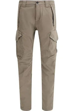 C.P. Company Spodnie, Mężczyzna, brązowy, 2XL, Stylowe Spodnie Cargo z Wieloma Kieszeniami