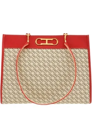 Carolina Herrera Torebki, Kobieta, Beżowy, ONE SIZE, Torba na zakupy z inicjałami Insignia
