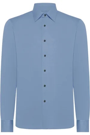 RRD Koszule, Mężczyzna, Niebieski, 2XL, Lekki niebieski koszula Oxford Jacquard