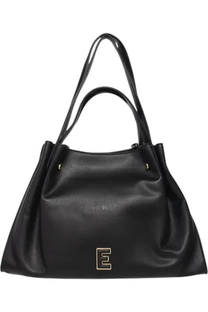ERMANNO SCERVINO Torebki, Kobieta, Czarny, ONE SIZE, Torba typu tote z eko skóry z regulowanym paskiem