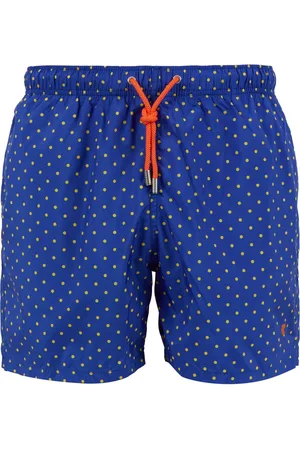 Gallo Stroje kąpielowe, Mężczyzna, Wielobarwność, 2XL, Męskie niebieskie kąpielówki z wzorem w groszki