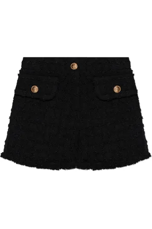 VERSACE Szorty, Kobieta, Czarny, S, Tweed, Tweedowe szorty