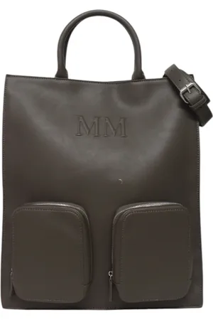 Max Mara Torebki, Kobieta, brązowy, ONE SIZE, Zamsz, Torebka na ramię z eko skóry z kieszeniami z przodu