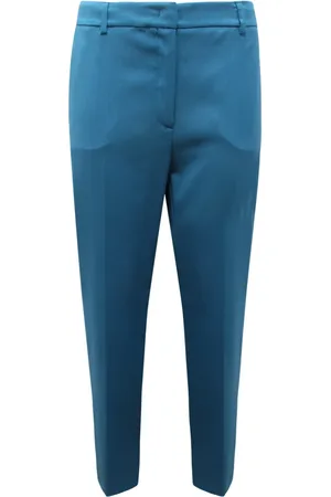 Max Mara Spodnie, Kobieta, Niebieski, L, Canon Cigarette Fit Spodnie