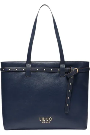Liu Jo Torebki, Kobieta, Niebieski, ONE SIZE, Torba tote z eko-skóry z logo