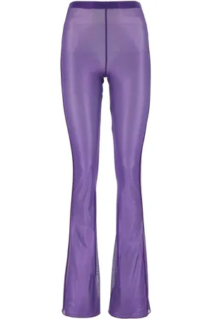 Oseree Spodnie, Kobieta, Fioletowy, L, Nylon, Stylowe Spodnie na Modny Look