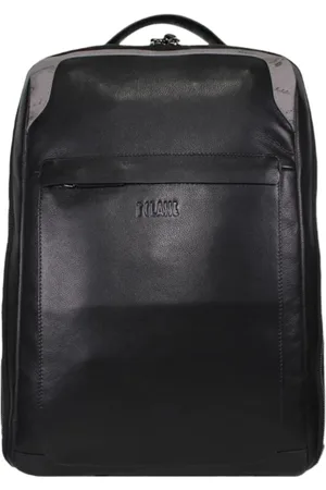 ALVIERO MARTINI 1A CLASSE Torebki, Mężczyzna, Szary, ONE SIZE, Męski skórzany plecak z przednim logo