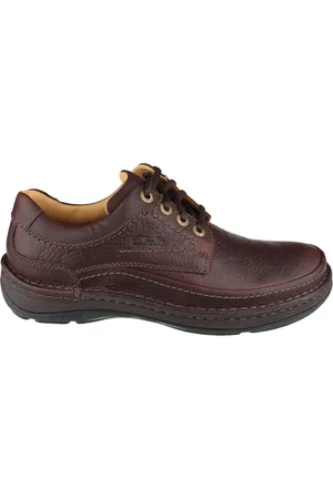 Clarks Buty, Mężczyzna, brązowy, 48 EU, Skóra, Sznurowane buty Nature Three