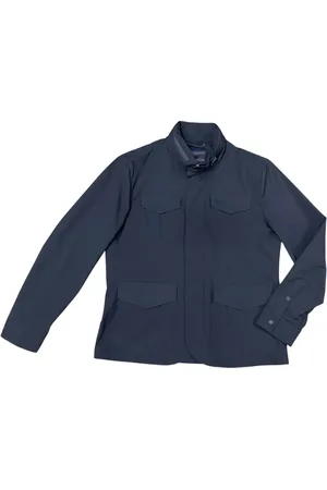 HARMONT&BLAINE Kurtki, Mężczyzna, Niebieski, 3XL, Lekka wodoodporna wiatroszczelna ciemnoniebieska kurtka - XL