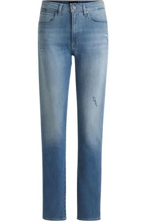 HUGO BOSS Jeansy, Kobieta, Niebieski, W32, Niebieskie Dżinsy Skinny