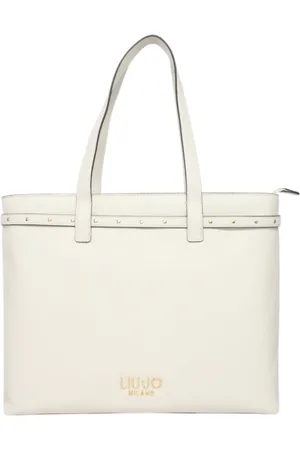 Liu Jo Torebki, Kobieta, Beżowy, ONE SIZE, Torba tote z eko-skóry z logo