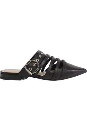 Pinko Buty, Kobieta, Czarny, 40 EU, Płaskie skórzane buty dla kobiet