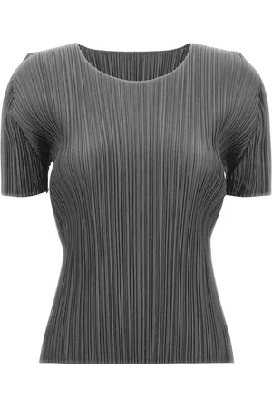 Issey Miyake Koszulki, Kobieta, Szary, L, Stylowa Kolekcja Damska