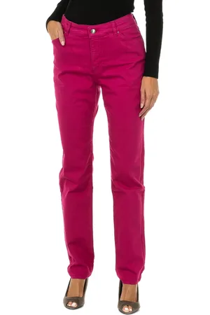 Emporio Armani Jeansy, Kobieta, Różowy, W35, Denim, Slim Fit Denim Jeansy