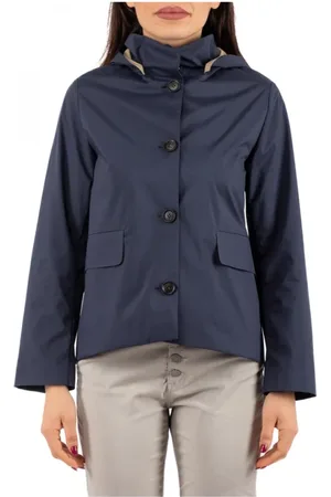 Hetrego Kurtki, Kobieta, Niebieski, 2XS, Stylowa Kurtka Blouson