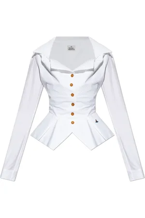 Vivienne Westwood Bluzki, Kobieta, Biały, S, Bawełna, Koszula `Monday`
