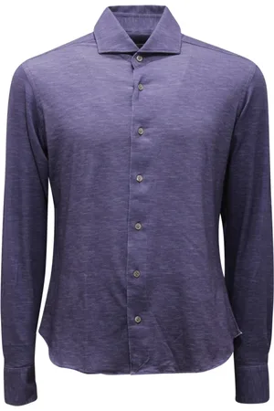 Orian Koszule, Mężczyzna, Niebieski, M, 4774At camicia Fluid Evolution jersey koszula