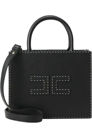 Elisabetta Franchi Torebki, Kobieta, Czarny, ONE SIZE, Torebka na ramię z eko skóry