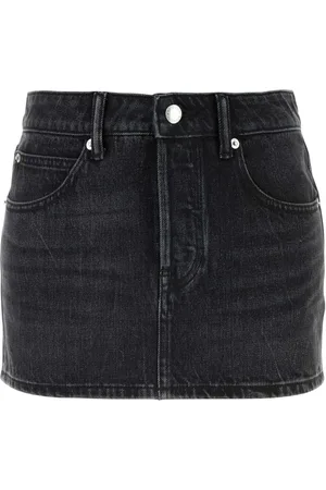 Alexander Wang Spódnice, Kobieta, Szary, W27, Denim, Ciemnoszary jeansowy mini spódnica