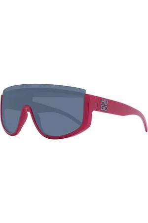 HUGO BOSS Akcesoria, Mężczyzna, Czerwony, ONE SIZE, Czerwone Okulary z jedną soczewką i ochroną UV